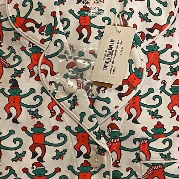 Roller Rabbit Monkey Mas Limited Edition Pajamas (short set) XXS *Final Pair* - Picture 3 of 11